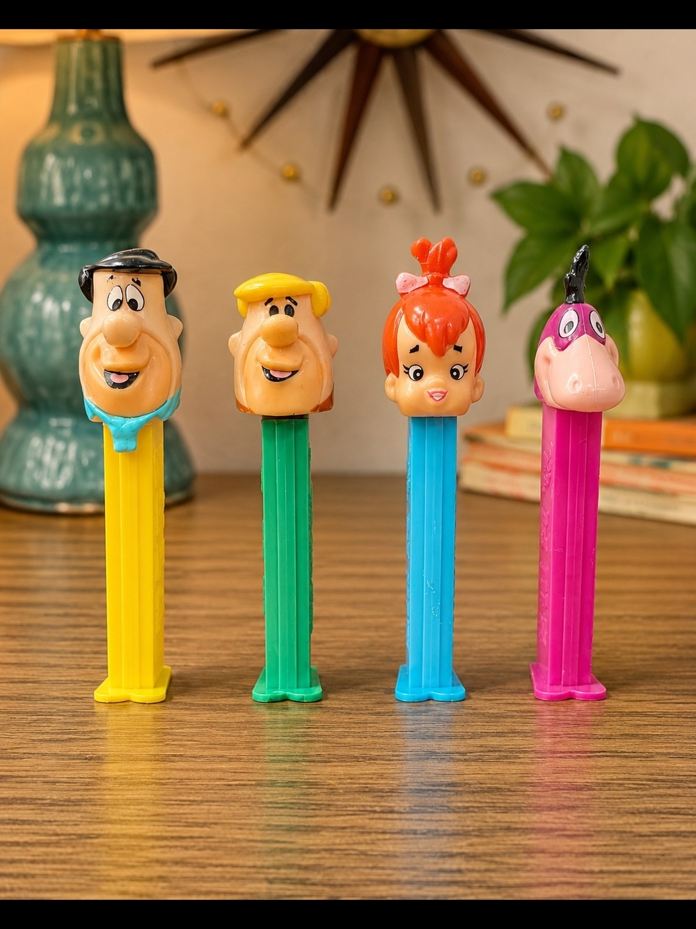 Vintage Flintstones PEZ Lot Fred Barney Pebbles Dino Slovenia China